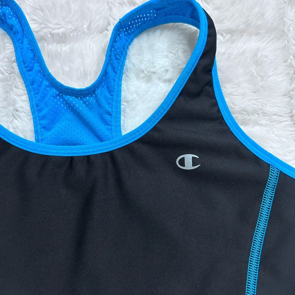 Champion Women's‎ Blue & Black Sports Bra Size L - Picture 5 of 7
